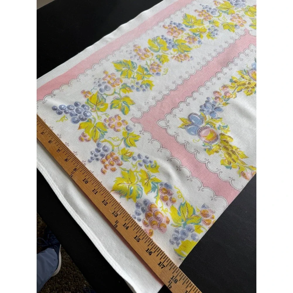 Small vintage kitchen linen table cloth